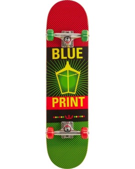 Blueprint Pachinko V2 Complete Skateboard (7.75"|Rasta)