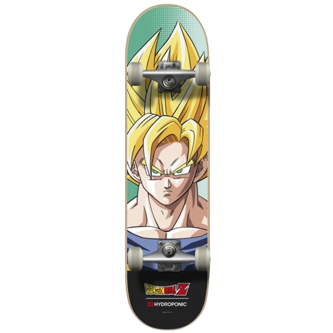 Hydroponic x DragonBall Goku Super Saiyan Complete Skateboard (8"|Yellow)
