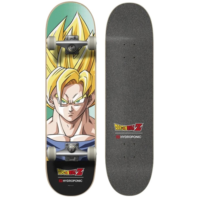 Hydroponic x DragonBall Goku Super Saiyan Complete Skateboard (8"|Yellow)