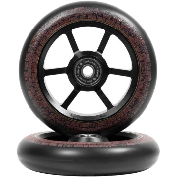 North Garrett Braz G5 Pro Scooter Wheels 2-Pack (110mm|Matte Black/Dark Brown)