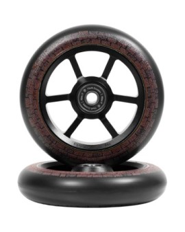 North Garrett Braz G5 Pro Scooter Wheels 2-Pack (110mm|Matte Black/Dark Brown)