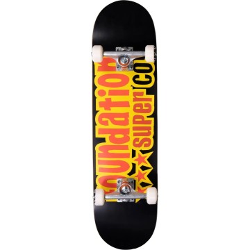 Foundation 3 Star Complete Skateboard (8.125"|Black)