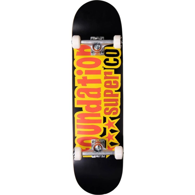 Foundation 3 Star Complete Skateboard (8.125"|Black)