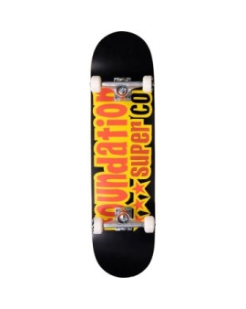 Foundation 3 Star Complete Skateboard (8.125"|Black)