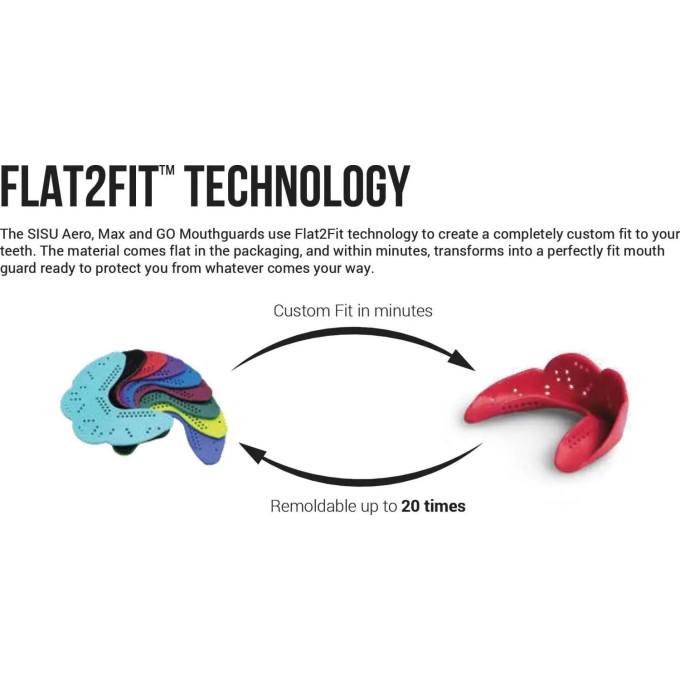 Sisu Next Gen Aero Mouth Guard (L|Intense Red)