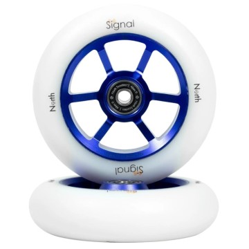 North Scooters Signal Pro Scooter Wheels 2-Pack (115mm|Violet / White)