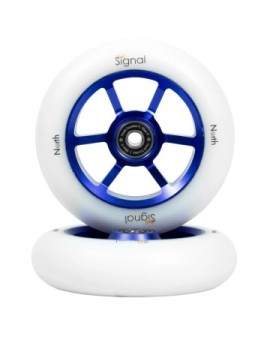 North Scooters Signal Pro Scooter Wheels 2-Pack (115mm|Violet / White)
