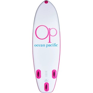 Ocean Pacific Venice All Round 8'6 Inflatable Paddle Board (White/Grey/Pink)