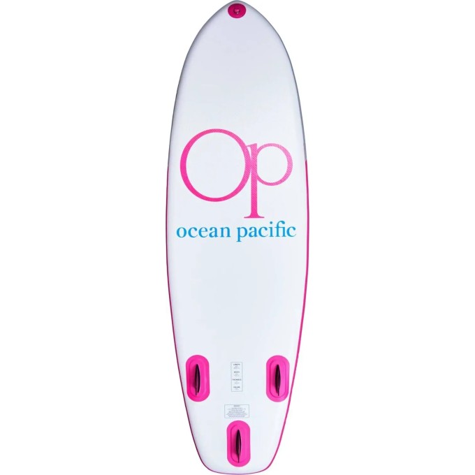Ocean Pacific Venice All Round 8'6 Inflatable Paddle Board (White/Grey/Pink)