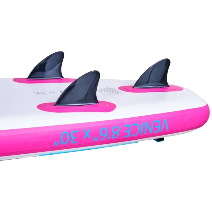 Ocean Pacific Venice All Round 8'6 Inflatable Paddle Board (White/Grey/Pink)