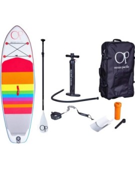 Ocean Pacific Venice All Round 8'6 Inflatable Paddle Board (White/Red/Blue)