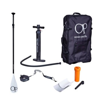 Ocean Pacific Venice All Round 8'6 Inflatable Paddle Board (White/Red/Blue)