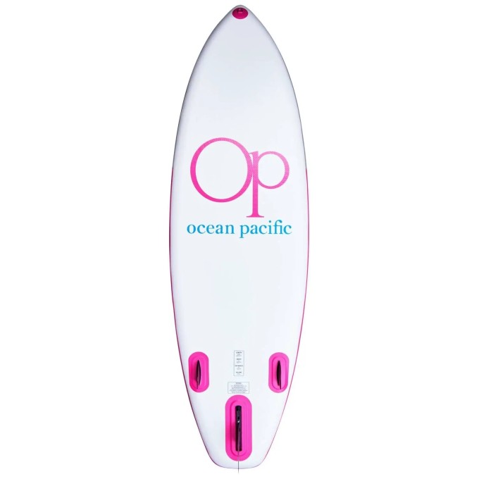 Ocean Pacific Sunset All Round 9'6 Inflatable Paddle Board (White/Grey/Pink)