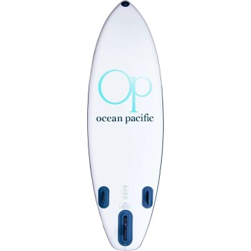Ocean Pacific Sunset All Round 9'6 Inflatable Paddle Board (White/Grey/Teal)