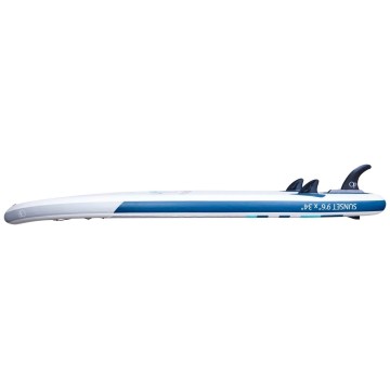 Ocean Pacific Sunset All Round 9'6 Inflatable Paddle Board (White/Grey/Teal)