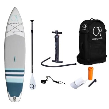 Ocean Pacific Laguna Lite 11'6 Inflatable Paddle Board (White/Grey/Teal)