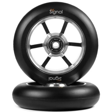 North Scooters Signal Pro Scooter Wheels 2-Pack (110mm|Silver/Black)