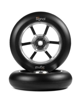 North Scooters Signal Pro Scooter Wheels 2-Pack (110mm|Silver/Black)