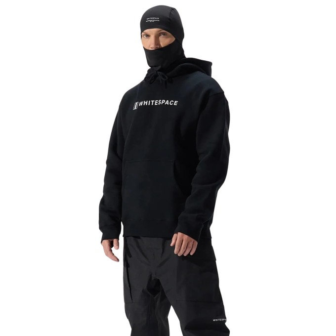 Whitespace Block Snowboard Hoodie (S|Black Fleece)