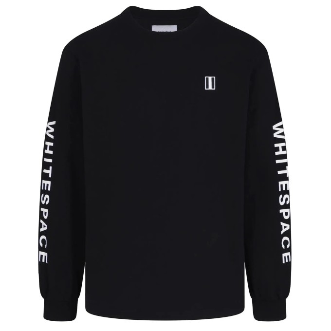 Whitespace Block Long sleeve T-Shirt (XXL|Black)