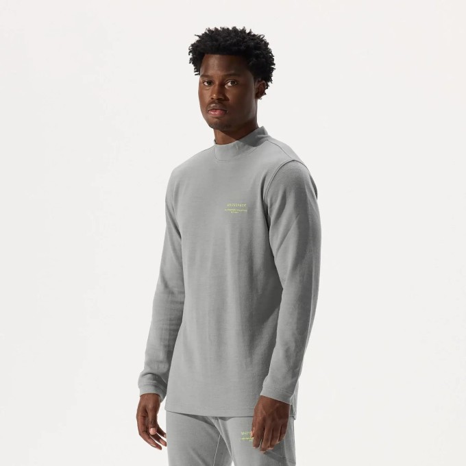 Whitespace Mens Merino Mockneck Bayselayer (L|Rock Ridge)
