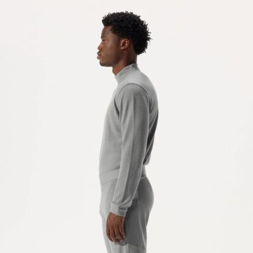 Whitespace Mens Merino Mockneck Bayselayer (L|Rock Ridge)