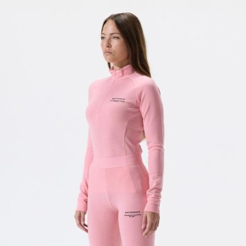 Whitespace Womens Merino Mockneck Baselayer (L|Pink Icing)