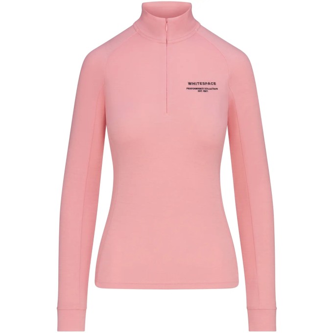 Whitespace Womens Merino Mockneck Baselayer (S|Pink Icing)