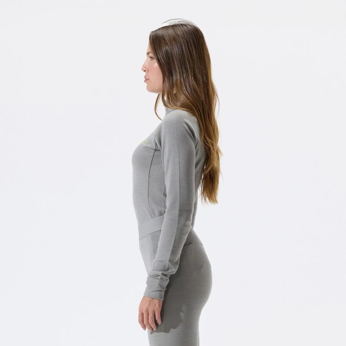 Whitespace Womens Merino Mockneck Baselayer (XL|Rock Ridge)