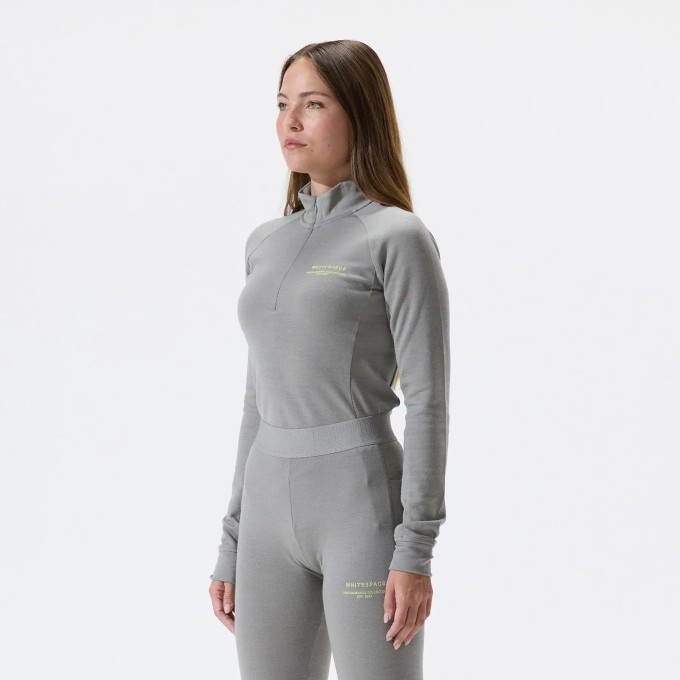 Whitespace Womens Merino Mockneck Baselayer (XS|Rock Ridge)