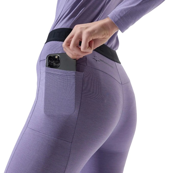 Whitespace Womens Graphene Base Pants (M|Sand Verbena)