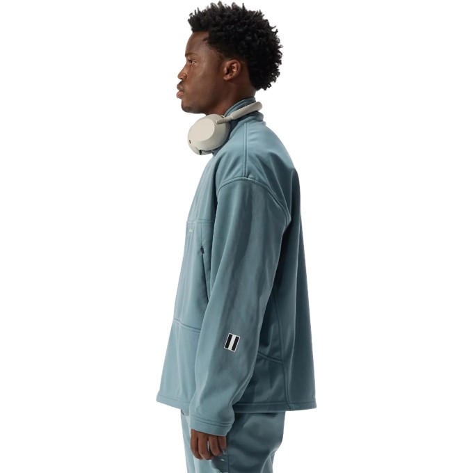 Whitespace Quarter Zip Soft Shell Midlayer (L|Goblin Blue)
