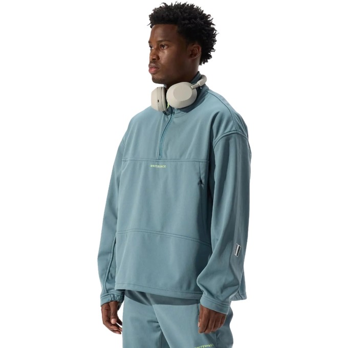 Whitespace Quarter Zip Soft Shell Midlayer (S|Goblin Blue)