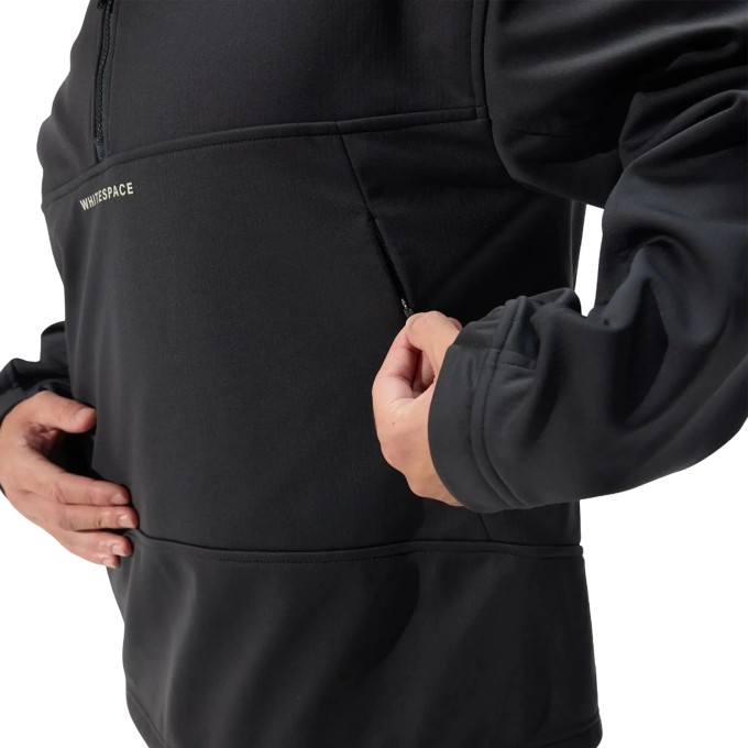 Whitespace Quarter Zip Soft Shell Midlayer (L|Phantom)