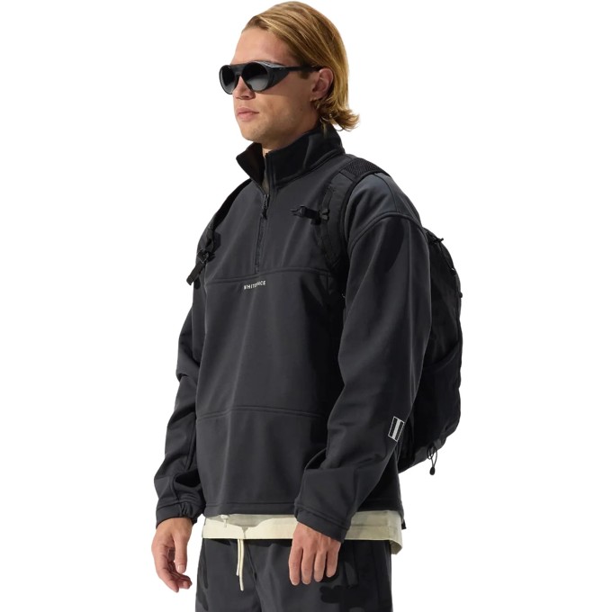 Whitespace Quarter Zip Soft Shell Midlayer (M|Phantom)