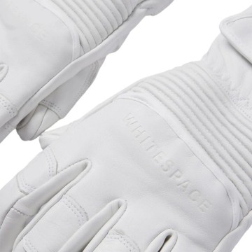 Whitespace Leather Riding Gloves (S-M|White)