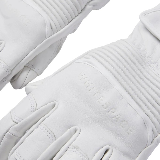 Whitespace Leather Riding Gloves (S-M|White)