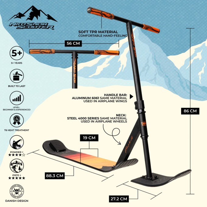 Снежный самокат NKD Snow 86cm Scooter — в наличии!
