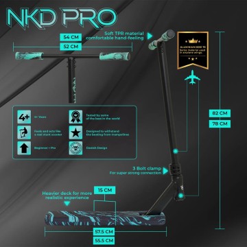 Батутный самокат NKD Pro Trampoline 85CM