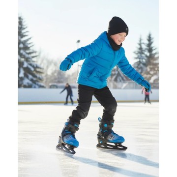Roces Jokey Ice X Kids Ice Skates (Black/Astro Blue|34-37)