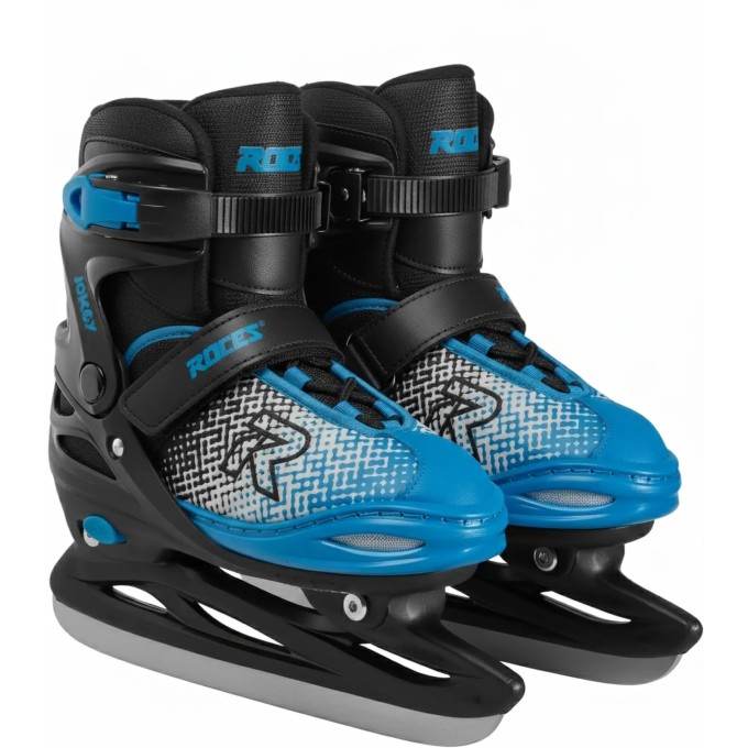 Roces Jokey Ice X Kids Ice Skates (Black/Astro Blue|34-37)