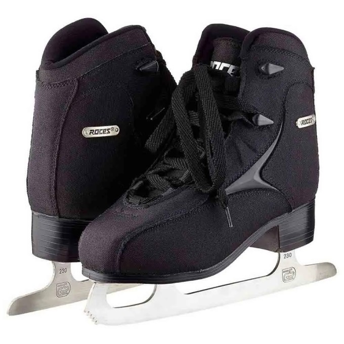 Спортивные фигурные коньки Roces RFG 1 Recycle (чёрные) — все размеры