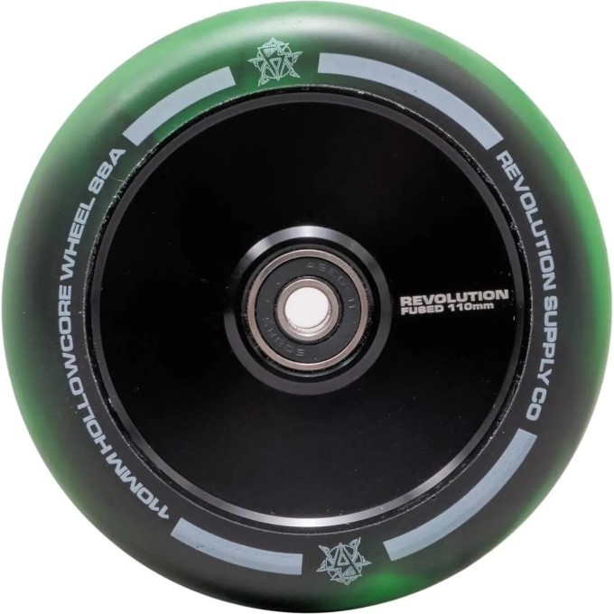 Revolution Supply Hollowcore Fused Pro Scooter Wheel (110mm|Green)