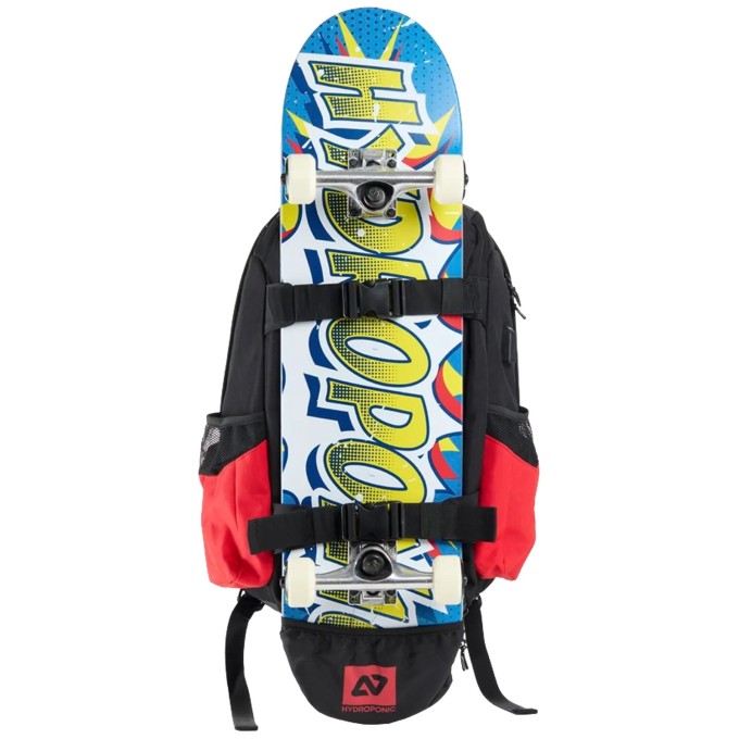 Hydroponic BG Kenter Skateboard Backpack (Black/Red/Blue)