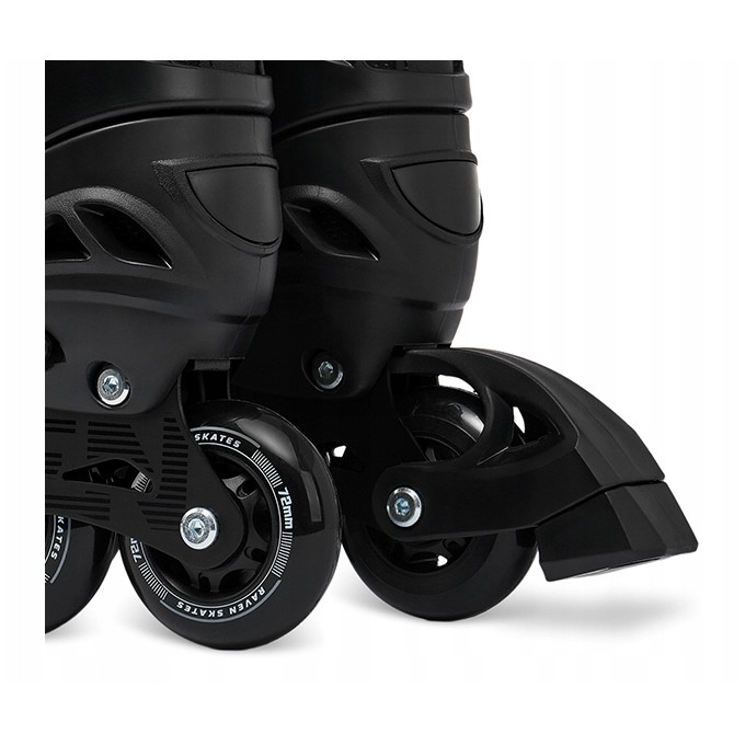 Raven Oxen PRO Black regulējamas skrituļslidas ar ātro savilkšanu