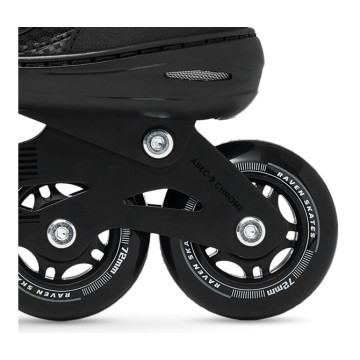 Raven Oxen PRO Black regulējamas skrituļslidas ar ātro savilkšanu