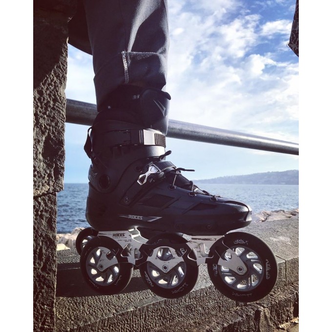 Ролики Roces EGO 3x110 TIF чёрные | 110 мм urban freestyle