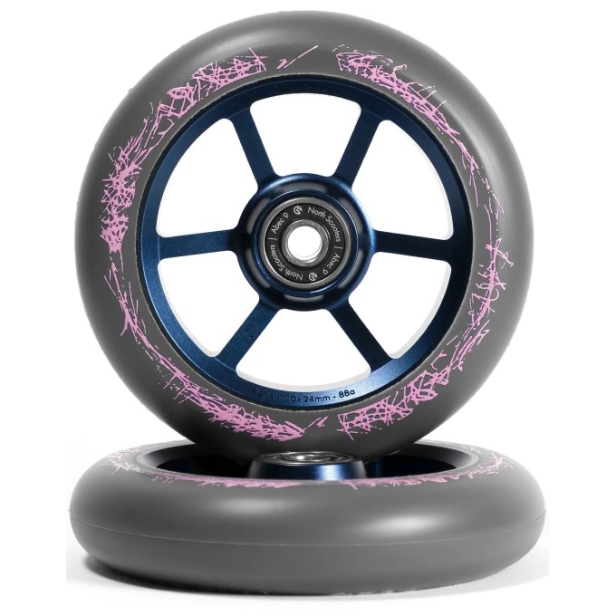 North Oliver Sekel Pro Scooter Wheels 2-Pack (115mm|Blue)