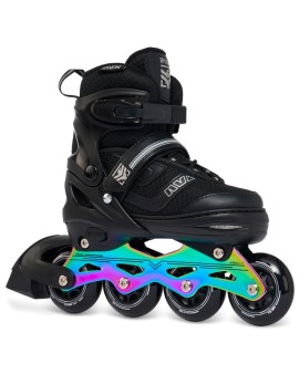 Rulluisud Raven Drill Black/Neo Chrome reguleeritava suurusega