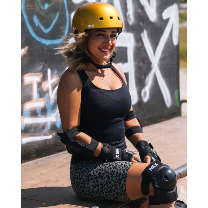 Helmet NKX Brain Saver Gold In Stock!